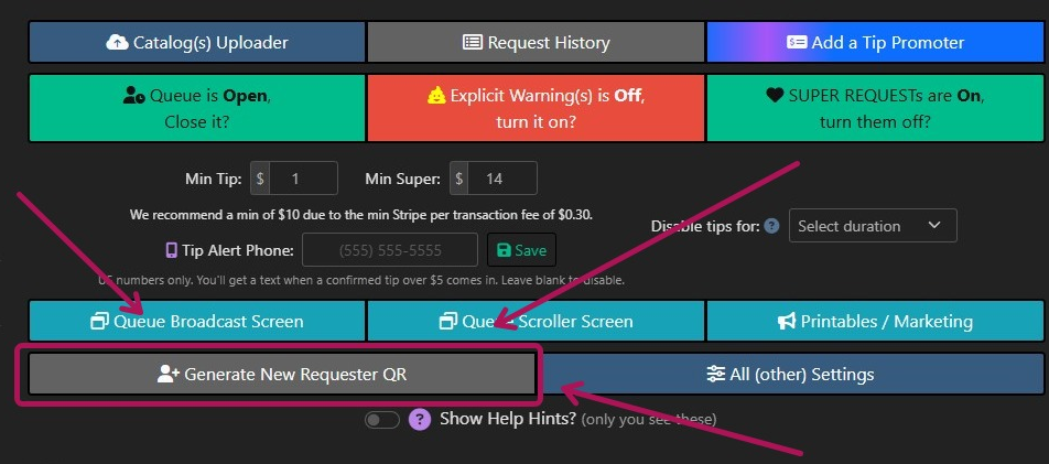 DJ Request App manually add user