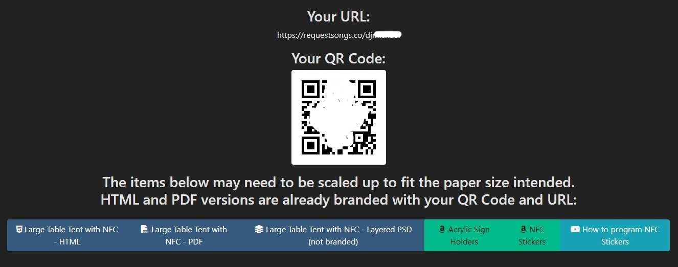 Song request app for djs printable materials

